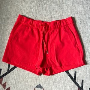 Lululemon on the fly shorts size 10